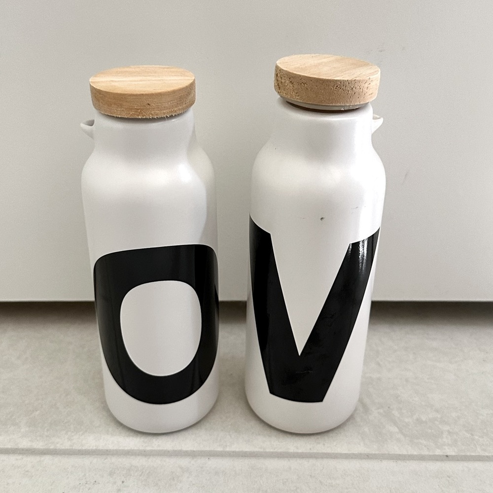 Crate and Barrel Olive Oil and Vinegar Pourers